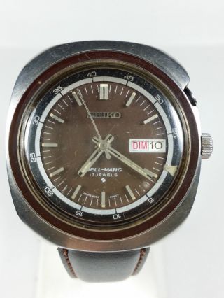 Vintage Seiko Bell - Matic Armbandwecker Automatik/automatic 17j Alarm Wristwatch Bild