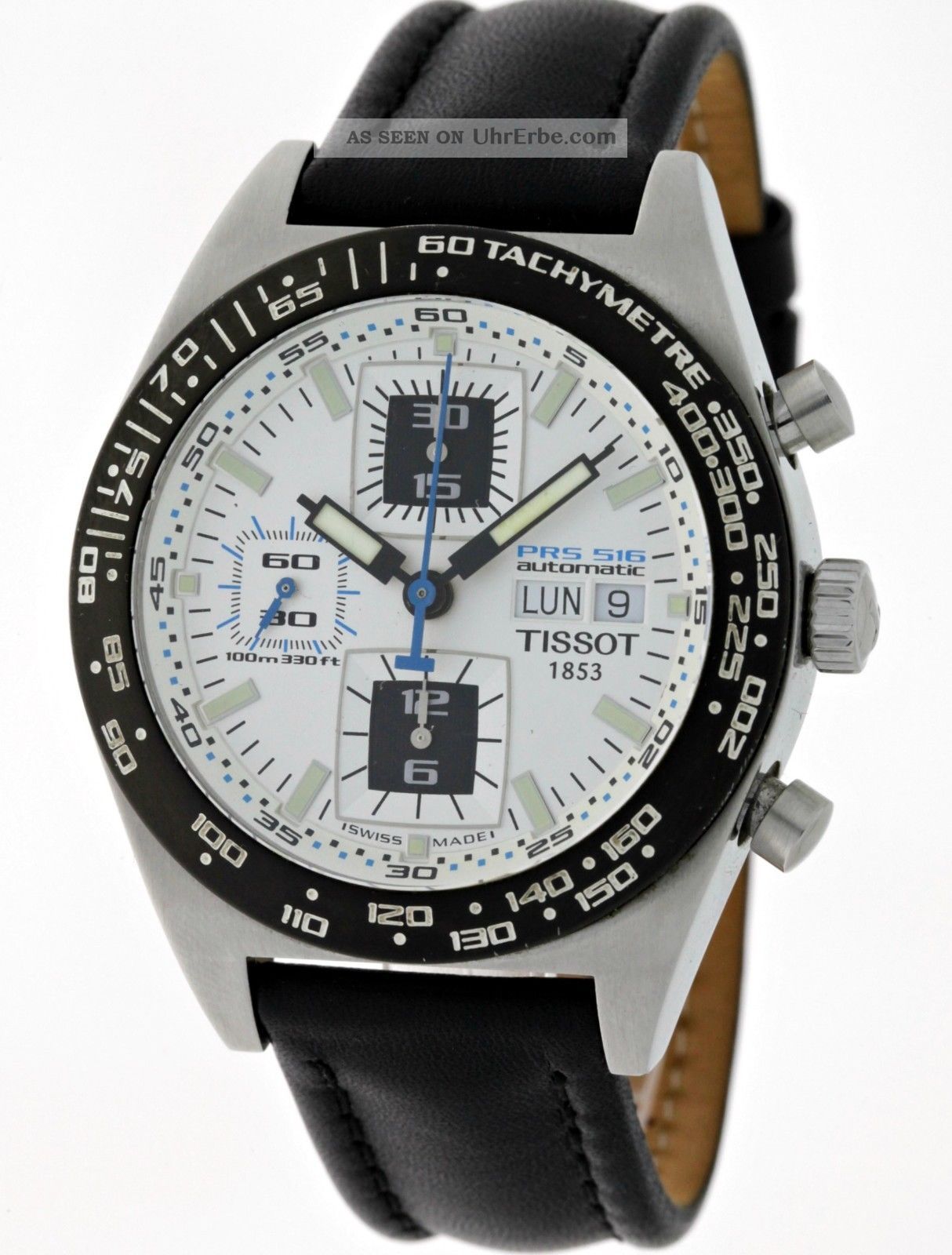Tissot Prs 516 Automatik Valjoux 7750 Chronograph Tag&datum Edelstahl - Box Armbanduhren Bild