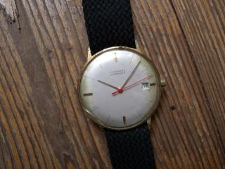 Junghans Automatic Uhr Gold Max Bill Design Vintage Junghans Watch Cal.  51 Bild