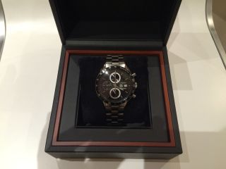 Tag Heuer Carrera Date Chronograph Armbanduhr Für Herren Neuwertig Bild