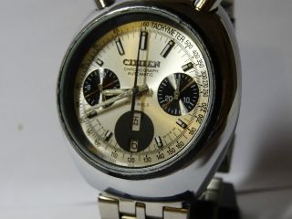 Citizen Bullhead 8110a Automatic Chronograph 70er Jahre Kult Uhr. Bild