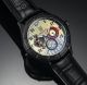 Königswerk Uhr Damen Herren Automatik Mercurius Schwarz Glasboden Armbanduhren Bild 2