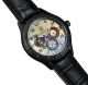 Königswerk Uhr Damen Herren Automatik Mercurius Schwarz Glasboden Armbanduhren Bild 3