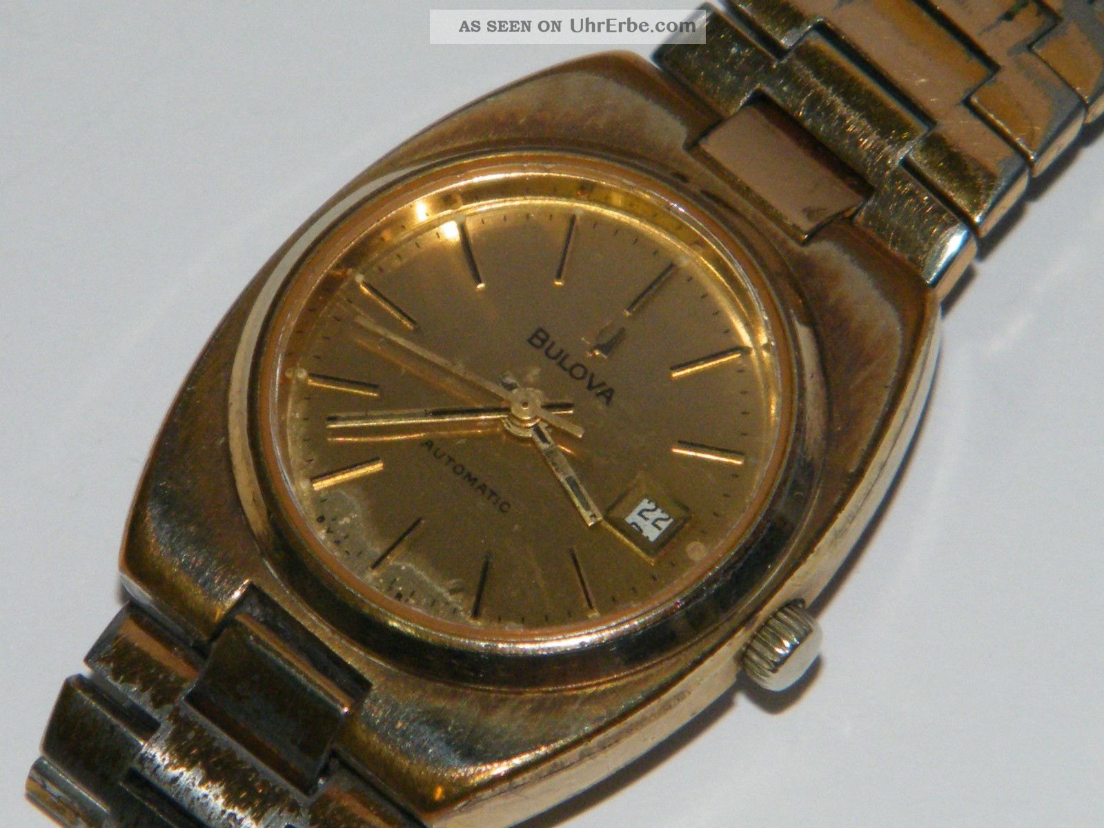 Bulova Automatic,  Damen Dau Vintage Wrist Watch,  Repair,  Läuft Armbanduhren Bild