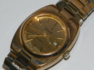 Bulova Automatic,  Damen Dau Vintage Wrist Watch,  Repair,  Läuft Bild
