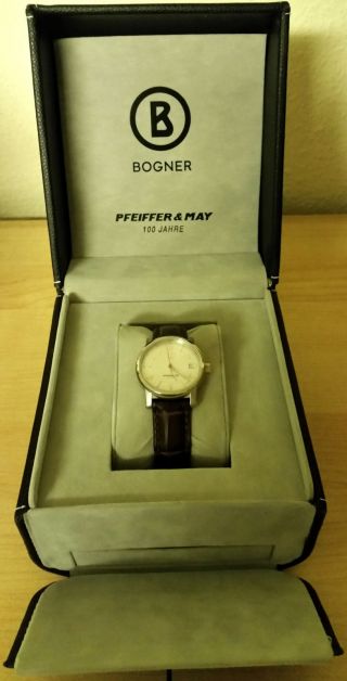 Junghans Armbanduhr Automatic (bogner) Jubiläumsuhr 100 Jahre Pfeiffer Und May Bild