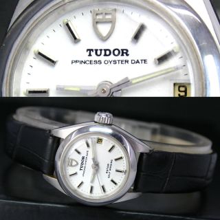 Vintage Tudor Princess Automatik Oysterdate Stahl Damen Uhr Watch Ref 7614 Bild
