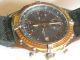 Breitling Automatikchronograph Mit Eta Valjoux 7750er Werk Und Goldlünette Armbanduhren Bild 5