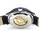 Mechanische Skelett Uhr Schwarz Leder Herrenuhr Uhr Armbanduhren Bild 1