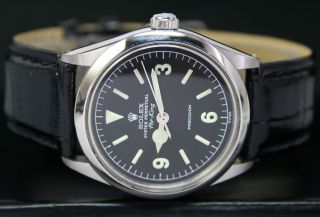 1989er Rolex Oyster Perpetual Air - King Stahl Herren Uhr Watch Montre Ref 5500 Bild