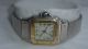 Cartier Santos Stahl/18k Gold Automatic Damenuhr Armbanduhren Bild 1