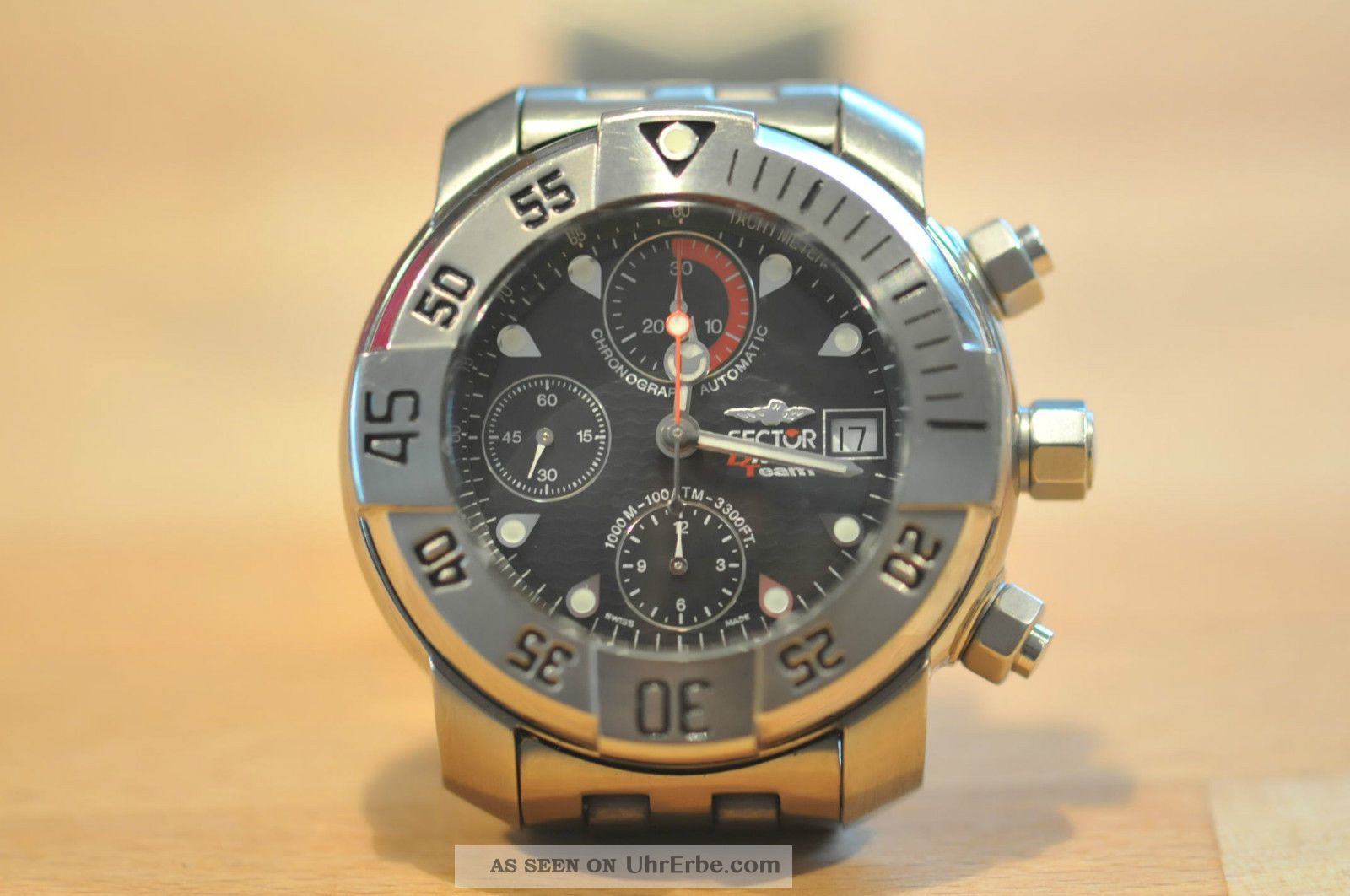 Sector No Limits Diving Team 1000 Titan Automatik Chronograph Armbanduhren Bild