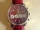 Ferrari Armbanduhr,  Rotes Lederarmband,  Sammlungsauflösung Armbanduhren Bild 2