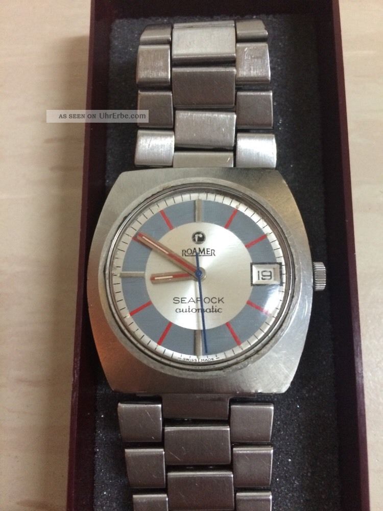 Roamer Searock DoublÈ Herren - Automatik - Armbanduhr Aus Den 70er Jahren Swiss Made Armbanduhren Bild
