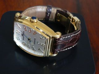 Yonger & Bresson Ybh 8306 K Armbanduhr Vergoldet Krokodilleder - Armband Ovp Bild