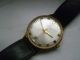 Vintage Junghans 17 Jewels Handaufzug Herren Uhr Vergoldet,  LÄuft Armbanduhren Bild 1