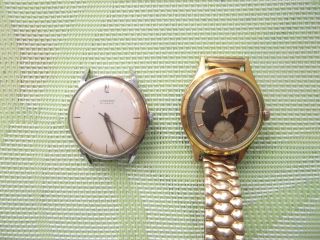 Nur 3 Tage Konvolut 2 Alte Junghans Herren Armbanduhren Handaufzug Bild