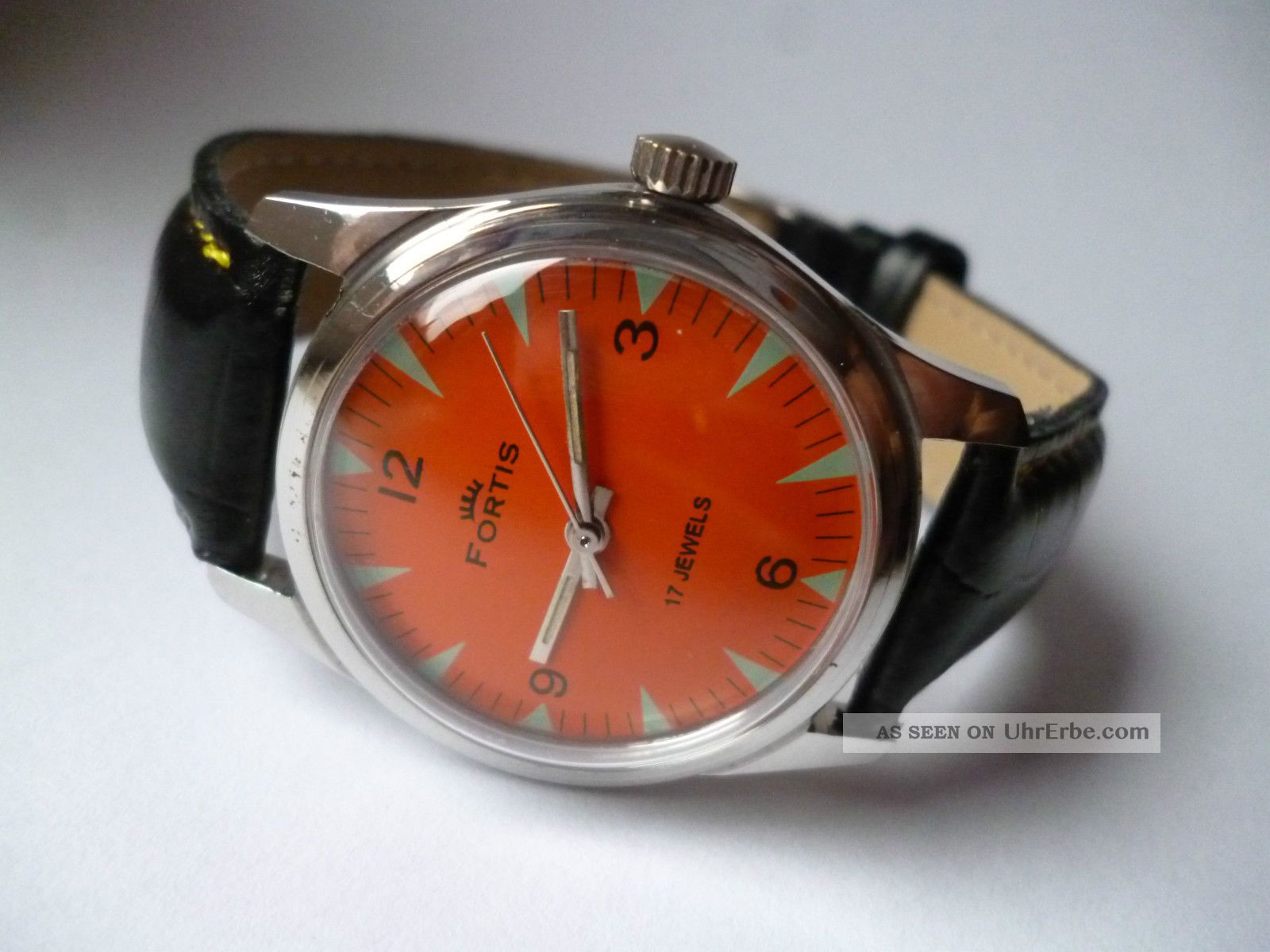 Rare Fortis Military Orange Eye Handaufzug,  Vintage,  Top,  Sehr Schön Armbanduhren Bild