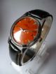 Rare Fortis Military Orange Eye Handaufzug,  Vintage,  Top,  Sehr Schön Armbanduhren Bild 3