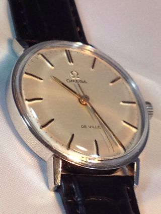Omega De Ville Herren Armband Uhr Handaufzug Swiss Made Bild