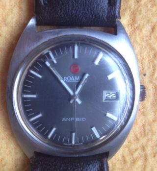 Roamer Anfibio Herrenuhr Uhr Automatic Armbanduhr Watch Mod 430 - 1120 012 Leder Bild