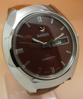 Rado Companion Glasboden Mechanische Uhr 17 Jewels Datum & Tag Lumi Zeiger Bild
