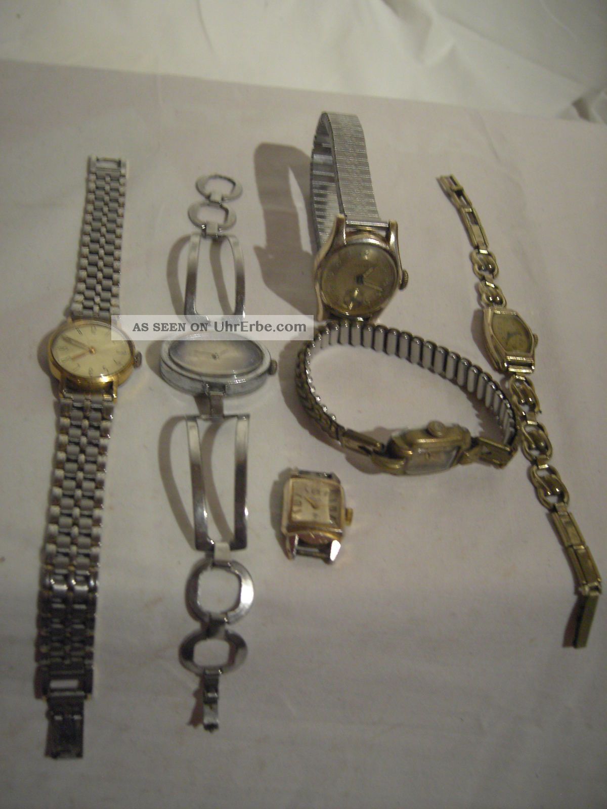 Konvolut Uhren - 6 StÜck - 3 Uhren Ticken Noch - FÜr Ersatzteile - Bastler - Armbanduhren Bild