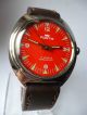 Rare Fortis Military Red Eye Handaufzug,  Vintage,  Sehr Schön Armbanduhren Bild 1