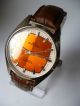 Rare Fortis Orange Eye Military Handaufzug,  Vintage, Armbanduhren Bild 3