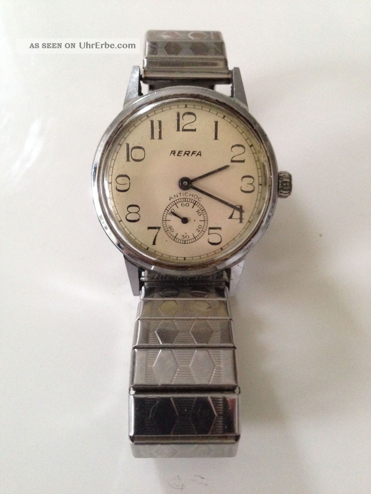 Alte Vintage Herrenuhr 60 - 70er Jahre Rerfa Antichoc Mechanisch Armbanduhren Bild