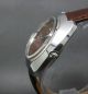 Rot Rado Companion 17 Jewels Mit Datum & Taganzeige Mechanische Uhr Armbanduhren Bild 2