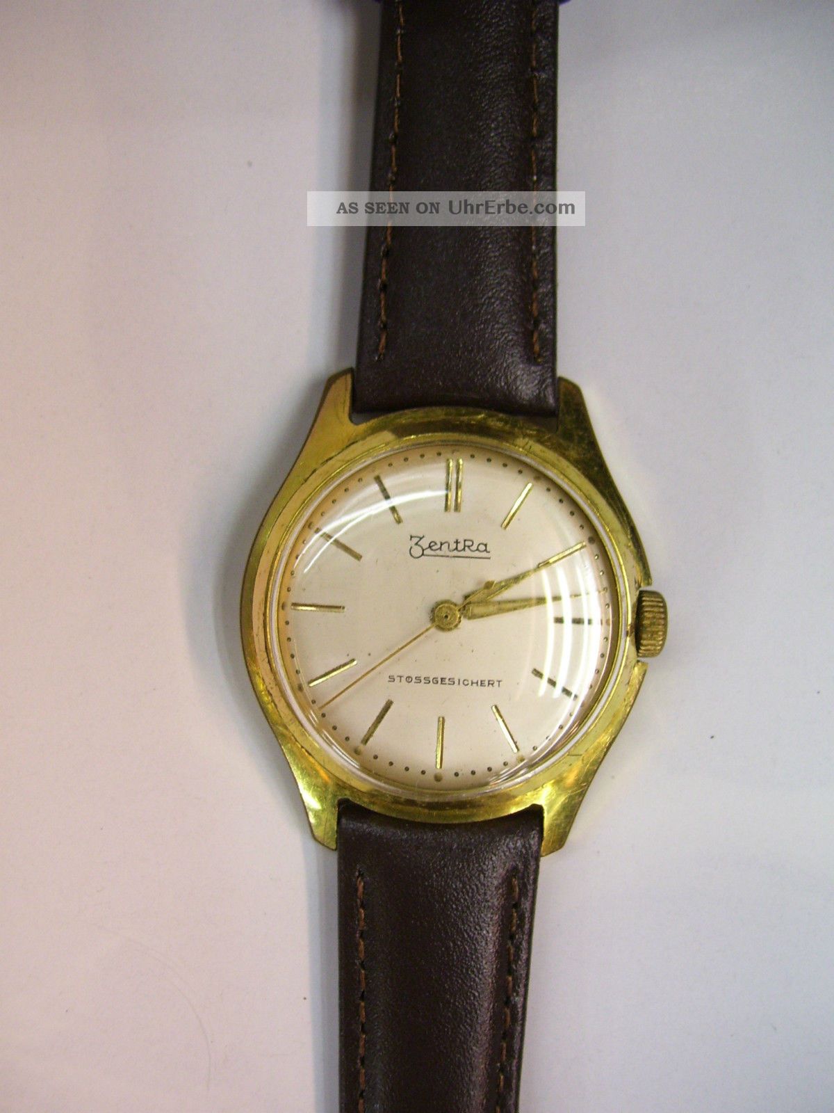 Zentra Alte Mechanischen Herrenuhr - 60ger Jahre Armbanduhren Bild