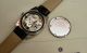 Hau,  Junghans,  Komplett Edelstahl,  70er Jahre,  Handaufzug Schwarzes Zifferblatt Armbanduhren Bild 3