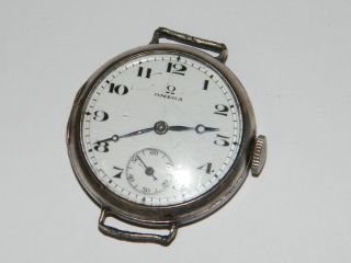Alte Omega Vintage Silber 900 Handaufzug,  Wrist Watch,  Repair Bild