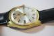 Schöne Vergoldete Dugena Herrenarmbanduhr Kal.  Dugena 2111 Armbanduhren Bild 1