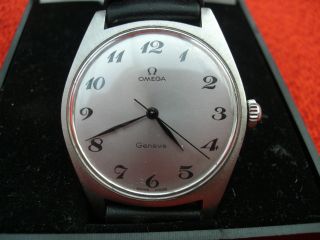 Alte Herren - Armbanduhr,  Omega Geneve,  Handaufzug Bild