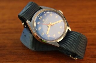 Junghans Automatikuhr Handaufzug Vintage Uhr Mit Natoband / Natostrap Bild