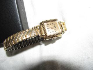 Porto Damenuhr Handaufzug Alte Kleine Armbanduhr 15 Rubis Bild
