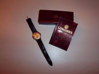 Longines Herren Armbanduhr Handaufzug Mit Originalzertifikat Und - Schatulle Bild
