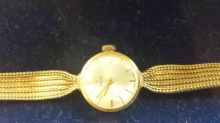 Tudor Gelbgold 18 K 750er Gold Elegante Luxus Damen Armbanduhr Bild