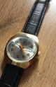Junghans Armbanduhr Handaufzug Dunkles Lederband 70er Jahre Vintage Armbanduhren Bild 1
