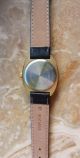 Junghans Armbanduhr Handaufzug Dunkles Lederband 70er Jahre Vintage Armbanduhren Bild 4