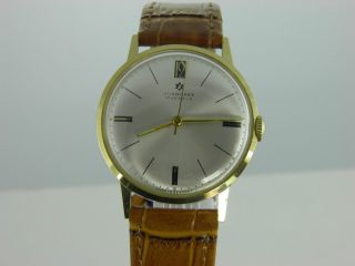 Junghans Vintage Elegant Heeren Uhr Hergestellt In Den 60er Cal.  687 Bild