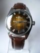 Rare Fortis Tiger Eye Military Handaufzug,  Vintage, Armbanduhren Bild 2