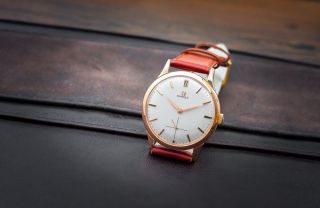 Rare Omega Sub Second 18k/750 - 1961 Armbanduhr Uhr Armband Watch часы Bild