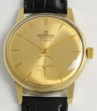 Cornavin Geneve Klassische,  Elegante Armbanduhr.  Swiss Made Vintage Dress Watch. Bild