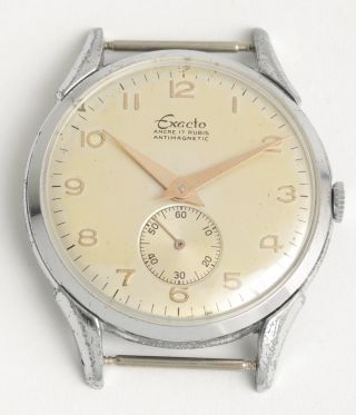 Exacto Schöne,  Antike,  Klassische Schweizer Armbanduhr.  Swiss Made Vintage Watch Bild