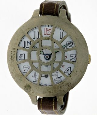 MilitÄrische Schutzgitter SchÜtzengrabenuhr Irma Watch 1.  Weltkrieg 1914 - 1918 Bild