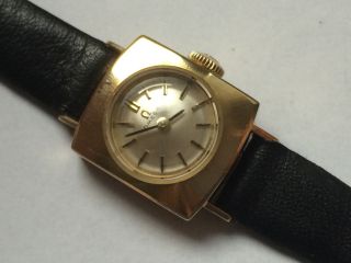 Schöne Omega (18k - 750er) Gelbgold Damen Mechanische Uhr - Cal.  485 Bild