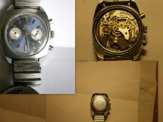 Chronograph Silex Landeron 248 Armbanduhr Uhr Bild